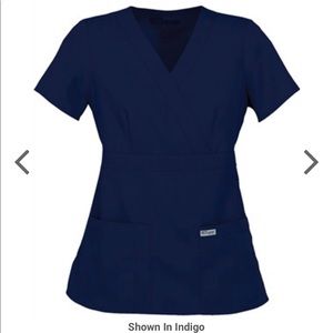 Grey's Anatomy Mock-Wrap Scrub Top